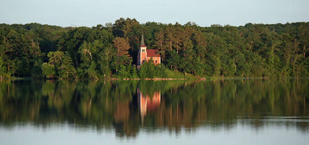Along the Chapel Trail to Stella Maris at Sagatagan Lake