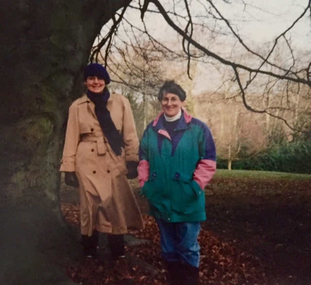 Shirley and Gloria just after witnessing those amazing clouds, 1996.