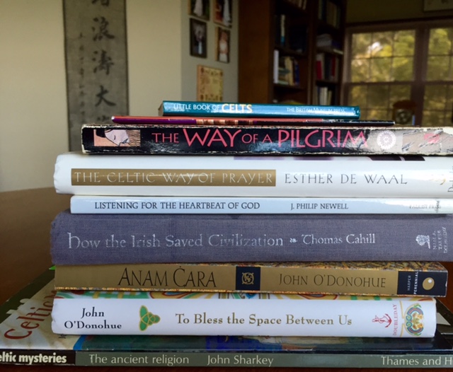 Celtic Christianity books -- just a few of the many.