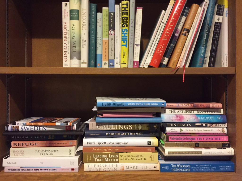 My book shelf next to my desk. These are my vocation and vacation books. :-)