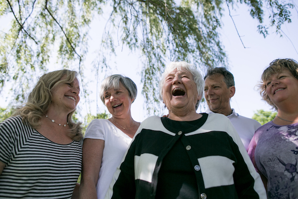 Laughing under the weeping willow tree, 2016.