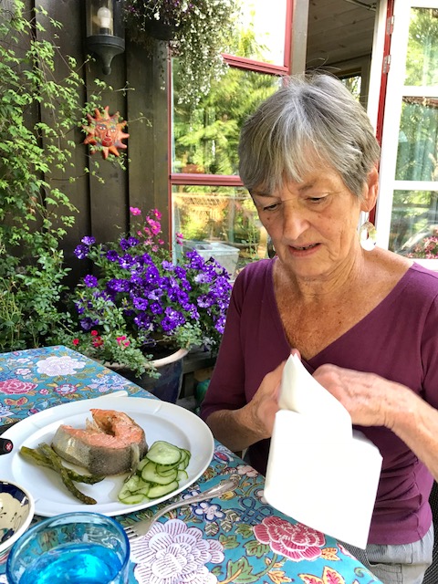 Penny, an artist, grew up in the U.S. but has lived in Norway many years.