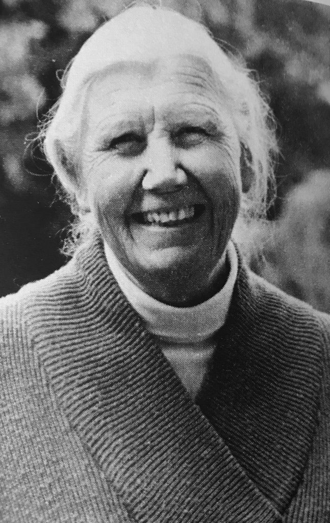 Elise Boulding in the 1980s, from the book Elise Boulding: A Life in the Cause of Peace by Mary Lee Morrison