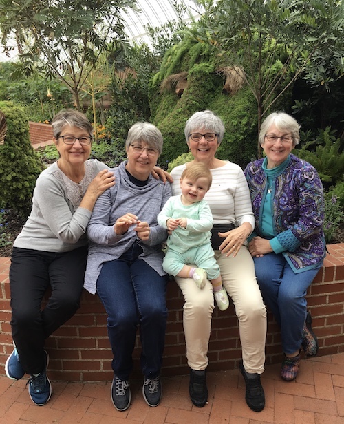 Tina, Mary, and Gloria traveled to Pittsburgh and made Lydia and me very happy.