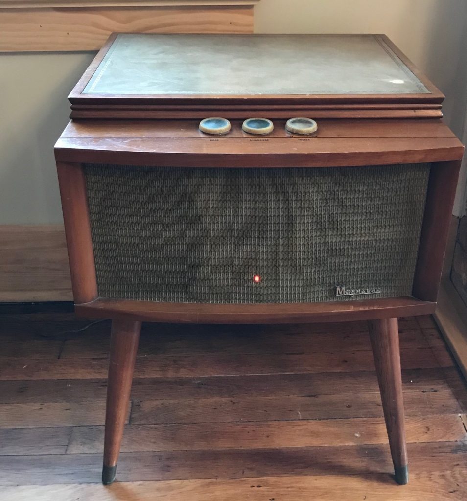 Magnavox-Collaro-Blonde-Mid-Century-Record-Player
