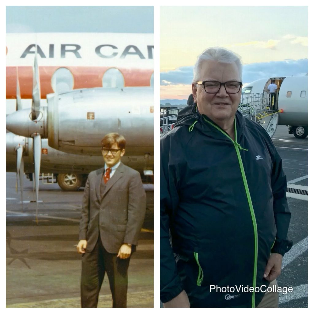 He has loved airplanes since he was a boy. Fifty years ago, you could stand under the wing of a plane!