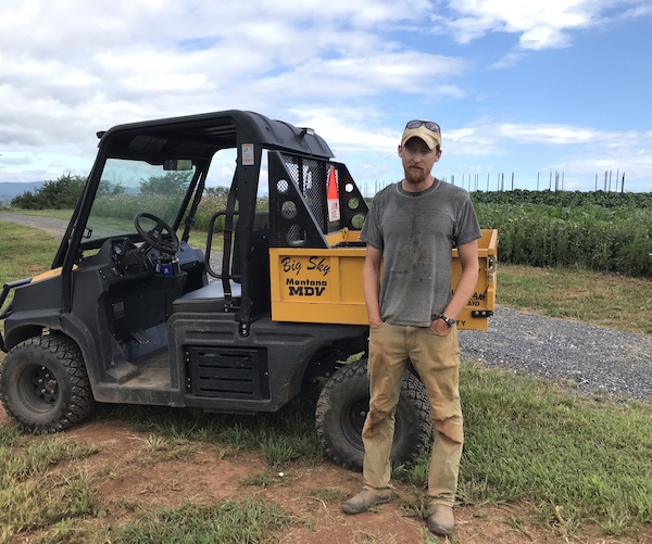 Farm specialist Nate Clark.